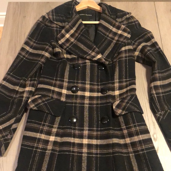 Zara coat brown and black - Picture 2 of 8